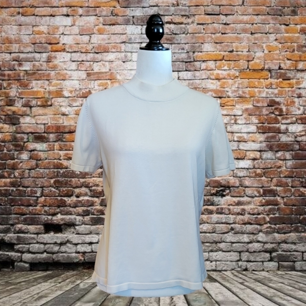 TANJAY Petites Short Sleeve Knit Top